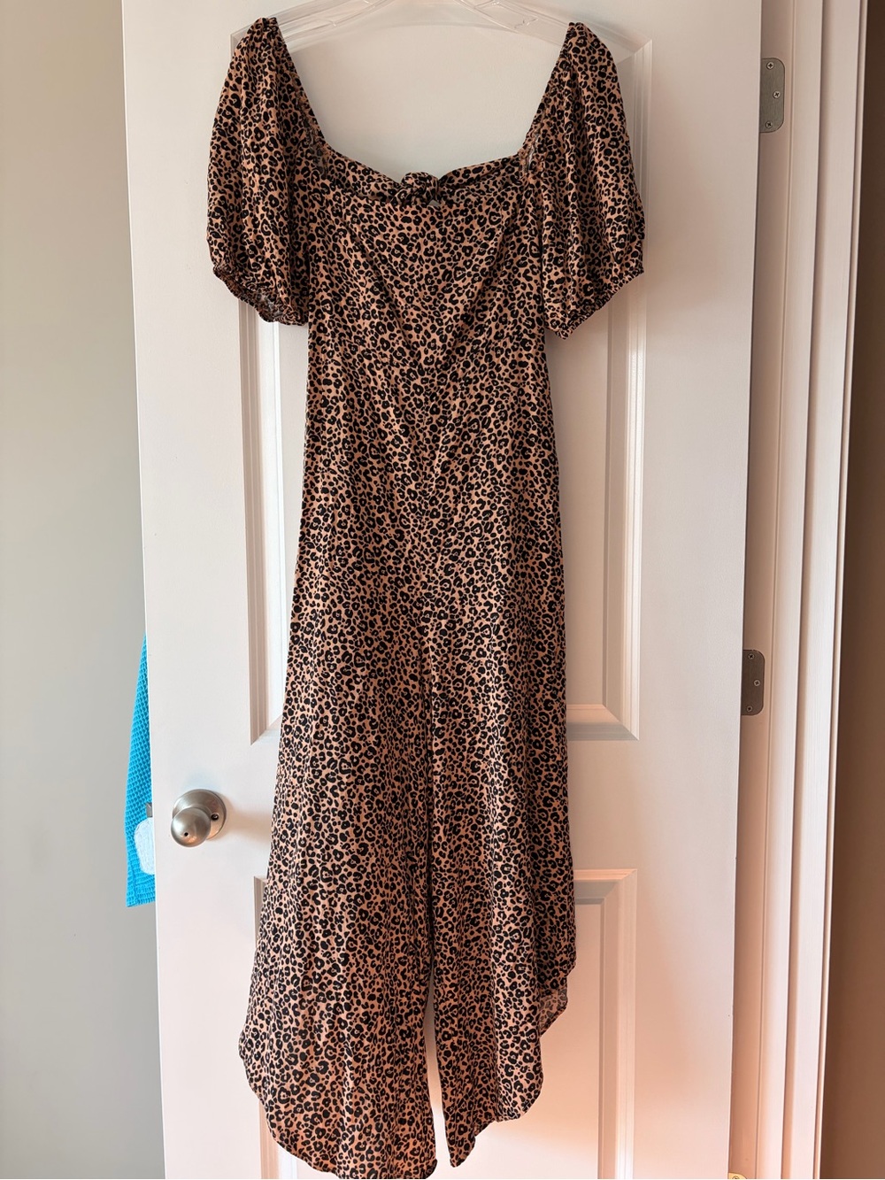 Mi ami Leopard Print Jumpsuit in Tan and Black